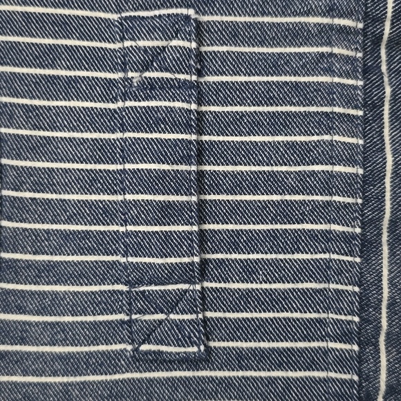 Duluth Trading Co. Mens 2XL Blue Striped Relaxed Fit Button-Up - Picture 8 of 10